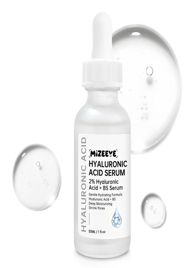 MIZEEYE Hyaluronic Acid 2% + B5 Facial Serum, 30ML Hyaluronic Acid Serum For Face, Moisturizing, Shrink Pores - Image 1